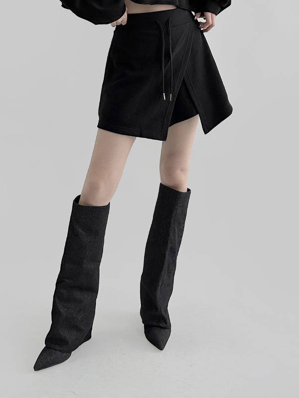 リンナ ミニ スカートパンツ (2color)